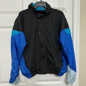 Vintage Christian Dior MONSIEUR Classic Nylon Multicolor Windbreaker Jacket